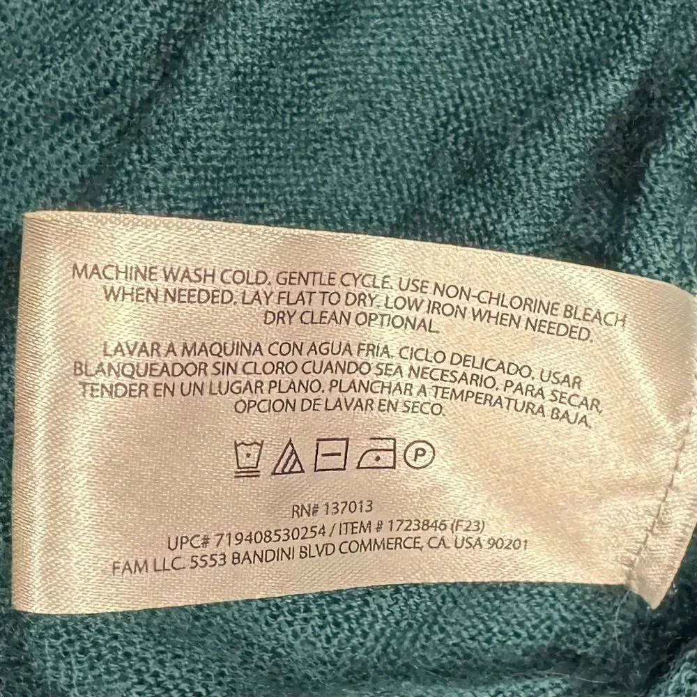 Banana Republic Green Merino Wool V-neck Sweater - L